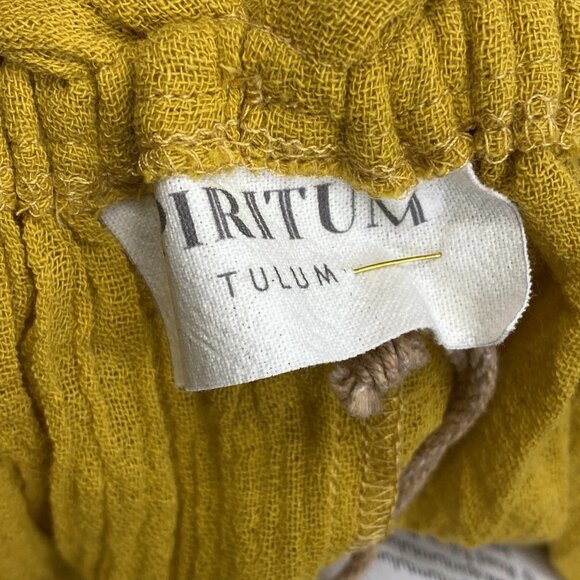 Spiritum Tulum Women’s Thea Maxi Dress Mustard Yellow One Size - Picture 3 of 8